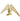Gold bird-shaped decorative bookend on a white background