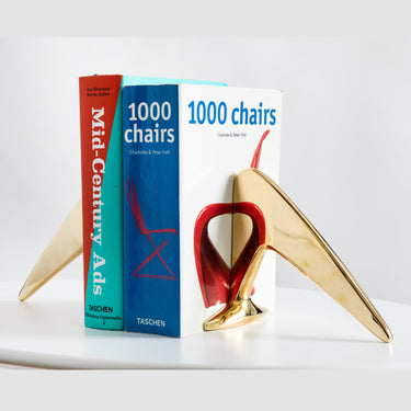 Pair of Carl Auböck Model #4630 Large Brass Bookends