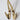 brass wall hook on a white background