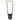 Tall, thin metal vase with a cylindrical base on a white background