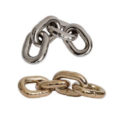 Large Carl Auböck Model #5072 Brass or Nickel 'Chain' Paperweight