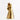 Gold rooster-shaped object on a white background