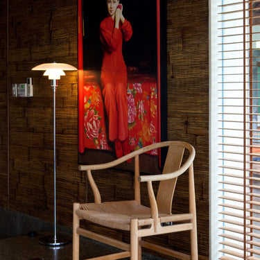 Poul Henningsen 'PH 3½-2½' Floor Lamp for Louis Poulsen Two Enlighten  chrome lifestyle