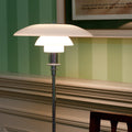 Poul Henningsen 'PH 3½-2½' Floor Lamp for Louis Poulsen Two Enlighten  chrome lifestyle detail 