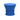 Blue cylindrical textile lampshade on a white background