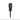 Black metal bysted pathway light with a spike mount detail on a white background