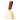 decorate and functional Brass cowbell with a brown leather handle on a white background