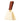 decorate and functional Brass cowbell with a brown leather handle on a white background