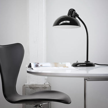 Christian Dell 'Kaiser Idell 6556-T' Table Lamp for Fritz Hansen Two Enlighten glossy black 