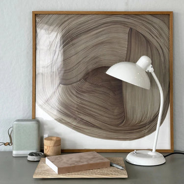 Christian Dell 'Kaiser Idell 6556-T' Table Lamp for Fritz Hansen Two Enlighten White 