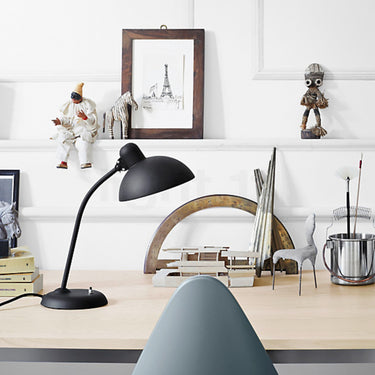 Christian Dell 'Kaiser Idell 6556-T' Table Lamp for Fritz Hansen Two Enlighten Matte Black