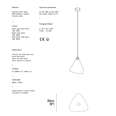 Daniel Becker 'Emily III' pendant lamp for Moss Objects for Two Enlighten