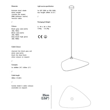 Daniel Becker 'Emily I' pendant lamp for Moss Objects for Two Enlighten