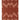Rust-colored rug with wavy pattern on a white background