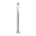 Flindt pathway light aluminum grey tall basemount packshot from louis poulsen