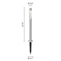 Flindt garden pathway light tall aluminum grey specifications