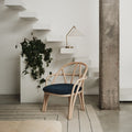 Gräshoppa Table Lamp in Brass with Canvas Shade by Greta M. Grossman for GUBI Two Enlighten lifestyle 