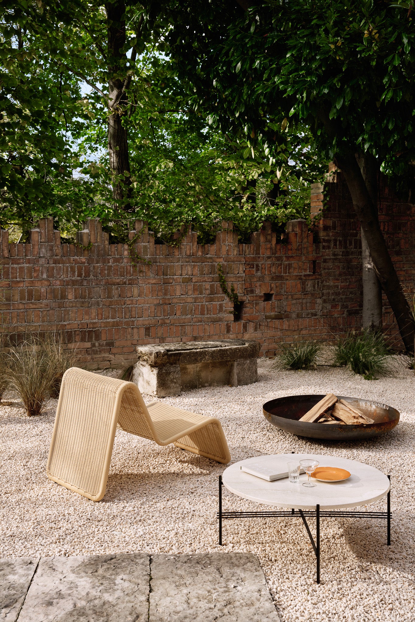 Tito Agnoli Outdoor Rattan P3 Lounge Chair or P3S Chaise Longue for GU – Two Enlighten