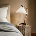 Timberline Table Lamp in Oak and Birch by Mads Caprani for GUBI Two Enlighten bedroom lifestyle