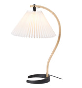mads caprani timberline table lamp with white shade by gubi