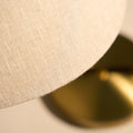 Gräshoppa Table Lamp in Brass with Canvas Shade by Greta M. Grossman for GUBI Two Enlighten detail 