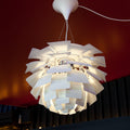 Poul Henningsen 'PH Artichoke' Pendant Light for Louis Poulsen two enlighten lifestyle white 