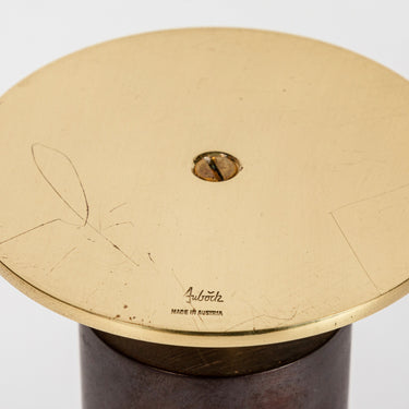 brass aubock stamp detail