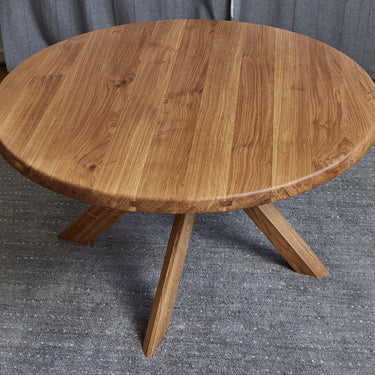 Pierre Chapo 'T21 Sfax' Handcrafted Wood Table in Elm for Two Enlighten