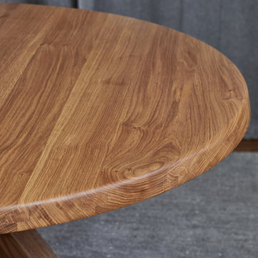 Pierre Chapo 'T21 Sfax' Handcrafted Wood Table in elm detail for Two Enlighten