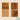 Pierre Chapo 'T21 Sfax' Handcrafted Wood Table wood sample tiles for Two Enlighten