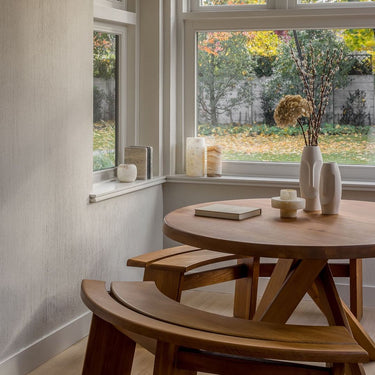 Pierre Chapo 'T21 Sfax' Handcrafted Wood Table in dinning room for Two Enlighten