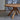 Pierre Chapo 'T21 Sfax' Handcrafted Wood Table on grey rug for Two Enlighten