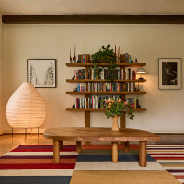 Pierre Chapo 'T22 Bow' Handcrafted Modular Low Table in living room for Two Enlighten