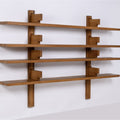 Pierre Chapo 'B17' Handcrafted Wood Shelf on white wall for Two Enlighten