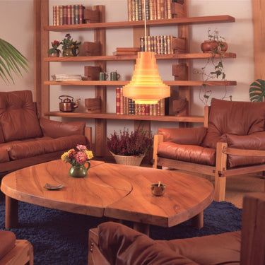 Pierre Chapo 'B17' Handcrafted Wood Shelf in living room for Two Enlighten