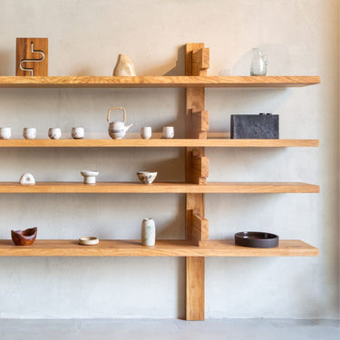 Pierre Chapo 'B17' Handcrafted Wood Shelf in Dining room for Two Enlighten
