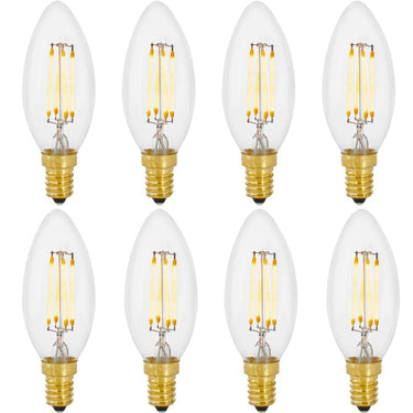 'Candle' Dimmable Clear Glass LED Bulb by Tala for Two Enlighten