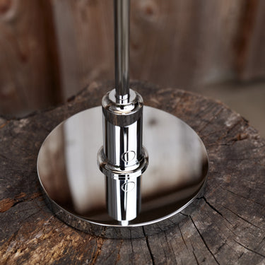 PH 2/1 portable chrome table lamp louis poulsen poul henningsen two enlighten outdoor lifestyle base detail 