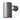 Gray cylindrical wall light fixture on a white background