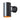 Dark grey steel painted cylindrical wall light fixture on a white background