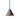 mini tratten indoor conical pendant in silver gray paint on white background