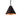 dark brown conical indoor pendant light with a white background