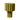 yellow green geometric textile yellow plissé table lamp on a white background