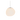 Spherical pendant light with a white glass shade on a white background