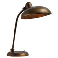 Vintage-style bronze desk lamp on a white background