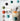 nelson multicolor ball clock detail