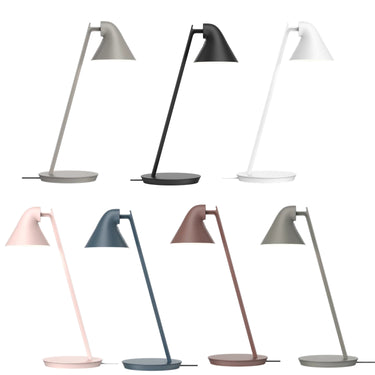 njp mini table lamps all colors on white background