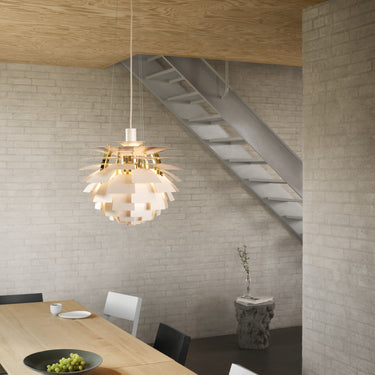 Poul Henningsen 'PH Artichoke' Pendant Light for Louis Poulsen two enlighten lifestyle soft white dining 