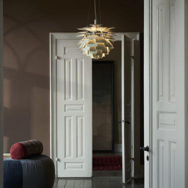 Poul Henningsen 'PH Artichoke' Pendant Light for Louis Poulsen two enlighten lifestyle living room 
