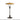 Table lamp with glass shade on a white background